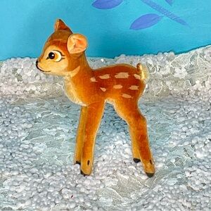 Steiff Disney Bambi Velvet Deer and Mohair Plush Vintage Disney 1960s